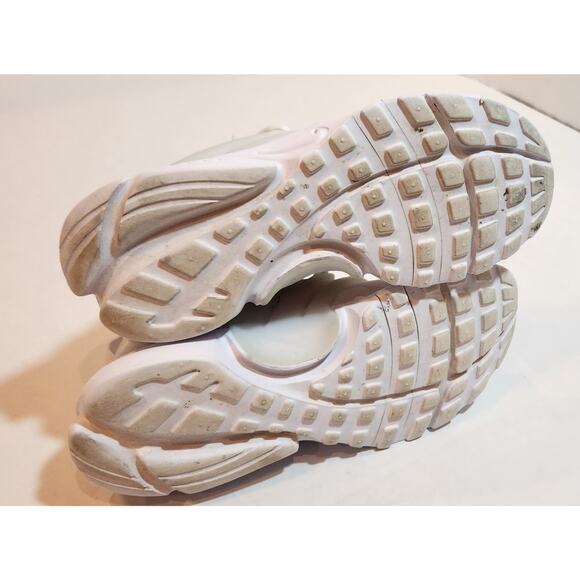 Nike Air Presto Triple White Mesh 844766-100-Size 3 Kids - Picture 5 of 9